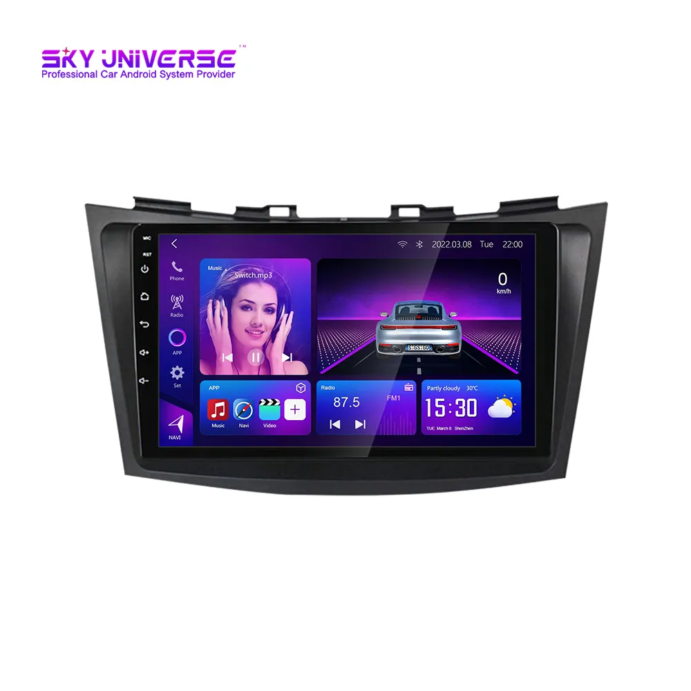 Android 11 Autoradio Multimedia Speler Voor Suzuki Swift 2011-2015 Gps Navigatie Radio Stereo Ips 4G Gebouwd-In Dsp Carplay Auto