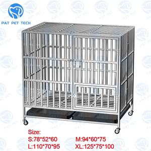 กรงสุนัขพับได้แบบพกพาทำจากสเตนเลสพร้อมถาด <span class=keywords><strong>PVC</strong></span> - Product Image 3
