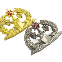 Badge nominatif métallique personnalisé en gros, pas cher, avec dos boutonné, finition mate argentée, épingle de sécurité, placage, strass, sans nickel