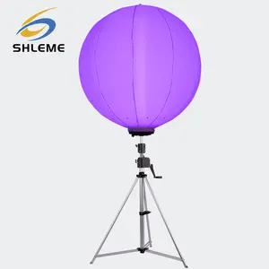 Tour d'éclairage de scène à ballon gonflable 200W à led portable RVB