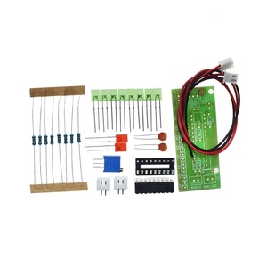 ชุดอุปกรณ์ LM3915 <span class=keywords><strong>DC</strong></span> 9V-12V <span class=keywords><strong>10</strong></span> LED เครื่องวิเคราะห์ระดับสเปกตรัมของเสียงแบบ DIY ชุดฝึกบัดกรีอิเล็กโทรนิกส์ห้องปฏิบัติการ - Product Image 1