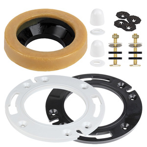 Kit de montaje para inodoro Aojiele con anillo antiadherente, brida plana y tornillos para instalación en el baño - Product Image 1