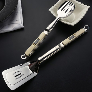 304 Stainless Steel Sliding Steak Clip Multi Functional Kitchen Tool For Grill Meat Bread Pizza Fish <b>BBQ</b> - Product Image 2