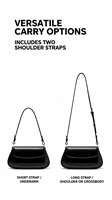 Sac bandoulière tendance en cuir véritable pour femme, sac de luxe à porter à l'épaule ou sous le bras, sac à main polyvalent pour le quotidien