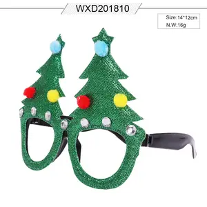 M1512 özel yılbaşı süsleri gözlük çerçevesi karikatür noel baba yılbaşı ağacı süsleri sahne tatil parti sahne