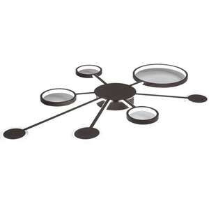 Plafonnier LED moderne avec forme créative Design acrylique ultra-mince pour chambre et salon Base en aluminium - Product Image 2