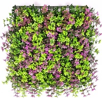 Panneau mural vertical de jardin décoratif en plastique, plante artificielle verte