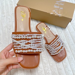 Zapatos Za para mujer, zapatos planos hechos en China con perlas, estilos africanos, zapatos de talla grande 2024 - Product Image 2