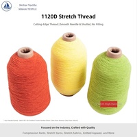 Fil élastique en polyester pour cordon de serrage, fil à coudre, fil élastique pour surjeteuse, fil élastique tricoté pour yoga, fil élastique en tissu, Chine 1kg