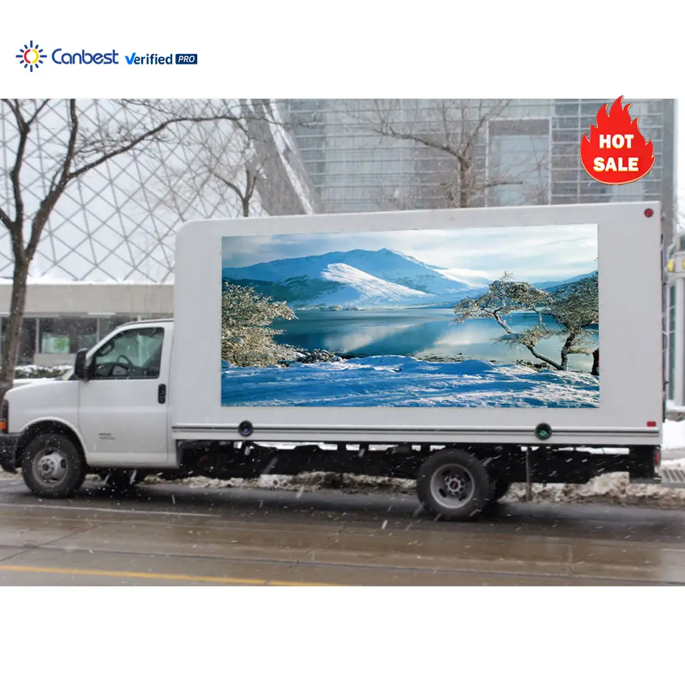 Außenbereich wasserdicht P4 4 MM Kleinbuschen Fahrzeug Werbung mobile Led-Platte Led-Display-Bildschirm für kommerziellen Lkw