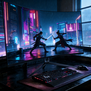 Moniteur de jeu incurvé LED pour PC, 34 pouces, 3440*1440, 4K, 165 Hz/180 Hz, IPS, VESA, HDR, FreeSync, 1 ms, fabriqué en usine - Product Image 6