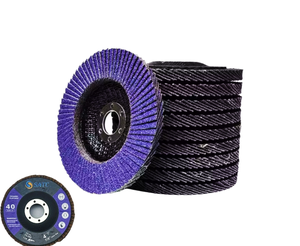Discos de Láminas Cerámicas Moradas <span class=keywords><strong>SATC</strong></span> de 4-1/2\" X 7/8\", Grano 40, Abrasivos de Alta Dureza, OEM 115X22mm T29 para Pulir Metal - Product Image 1