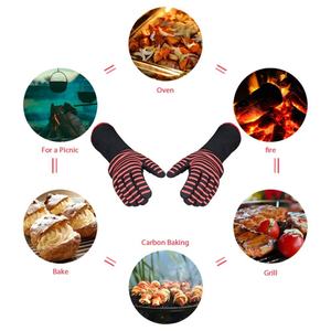Gants de sécurité résistants aux hautes températures pour barbecue et pâtisserie, en coton et silicone pour l'isolation - Product Image 5