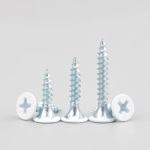 Kẽm mạ khô tường móng tay phẳng đầu Phillips gỗ vít trắng sơn chéo rãnh chìm đầu vít tự khai thác - Product Image 2