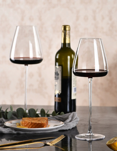 Giá bán buôn công suất lớn Burgundy rượu vang đỏ cốc lõm dưới thiết kế sang trọng phong cách pha lê thủy tinh trắng rượu vang cốc - Product Image 1