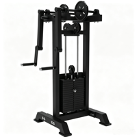 FEIFANHONGYU Machine de musculation à câbles croisés, Appareil d'entraînement fonctionnel, Équipement de gym commercial, Double poulie réglable avec barre de traction