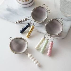 New Chinese Style 304 Stainless Steel <b>Tea</b> Strainer with Double-Layer Ceramic Filter: Kung Fu <b>Tea</b> Set Filter, Retro Zen-Inspired - Product Image 1