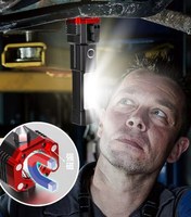 Lampu keluar mobil, senter Flash Beacon magnetik dasar kerja Bank daya baterai LED dapat diisi ulang Ni-mh 70 85