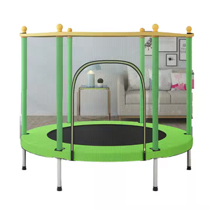 Cama Elástica Infantil <span class=keywords><strong>para</strong></span> Interiores con Red <span class=keywords><strong>de</strong></span> Seguridad, Estructura <span class=keywords><strong>de</strong></span> 14 pies, Construcción <span class=keywords><strong>de</strong></span> PVC y Plástico <span class=keywords><strong>para</strong></span> Uso en el Hogar y Gimnasio - Product Image 6