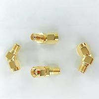 Adaptateur coaxial RF SMA mâle vers SMA femelle, connecteur coaxial pour antenne, prise SMA femelle vers fiche SMA mâle, connecteur à 45 degrés