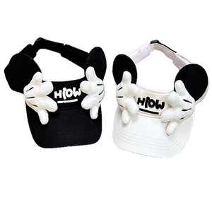 Cappello Parasole con Orecchie <span class=keywords><strong>di</strong></span> Topolino Stile Cartone Animato, con Mani in Peluche 3D, Traspirante Estivo, Cappellino Aperto <span class=keywords><strong>per</strong></span> Bambini, Ideale <span class=keywords><strong>per</strong></span> Vacanze e Parchi a Tema - Product Image 5