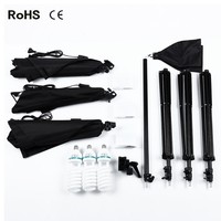 Équipement photographique en nylon pour kit de support d'éclairage avec bras articulé, boîte à lumière 50x70cm, support d'éclairage 200cm