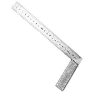 Regla de ángulo de acero inoxidable en forma de L de 90 grados, cuadrada, de alta calidad, engrosada, para medición al por mayor - Product Image 1