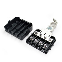 Bloc de fusibles à borne de batterie 3 voies 12V-24V, support de fusibles à visser pour fusibles ANS MIDI 200A