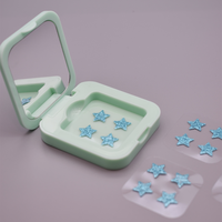 Boîte de patchs anti-acné OEM/ODM biodégradables en hydrocolloïde, personnalisée, en forme d'étoile, étanche, respirante, avec ingrédients biologiques