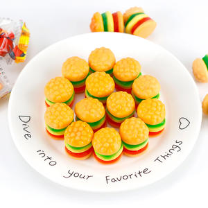 Fábrica de dibujos animados hamburguesa forma Jelly <span class=keywords><strong>Gummy</strong></span> Candy Custom Gummies Candy para niños - Product Image 5