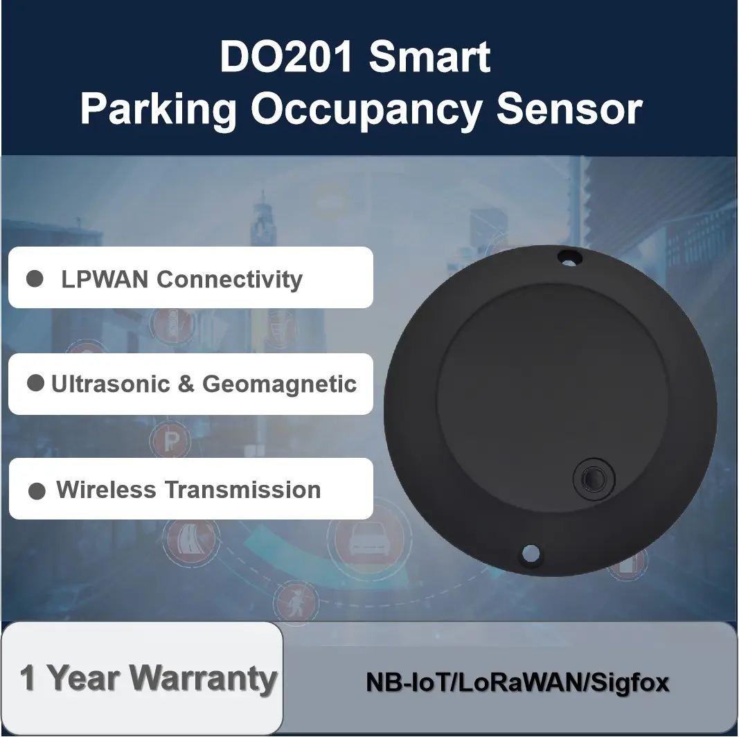 Ultimo sistema di parcheggio Wireless sensore di occupazione a ultrasuoni geomagnetico LoRaWAN auto parcheggio spazio sensore sistema di monitoraggio