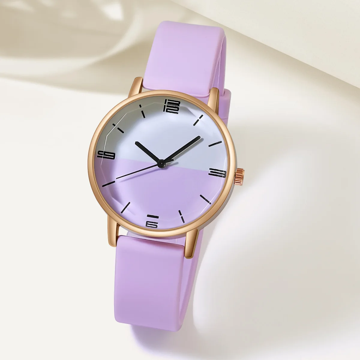 8 women\'s watches women\'s watch girl pastel color blue watch white watch purple Time and Tru Women main image 4