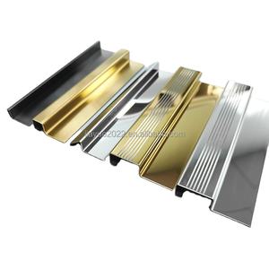 Современная нержавеющая сталь 304/316 прочная плитка для гостиничного использования отделка края нескользящий бесплатный образец Foshan плитка аксессуары 5 + год гарантии - Product Image 1