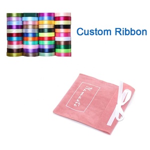 Bolsas de Regalo de Joyería de Gamuza <span class=keywords><strong>Rosa</strong></span> Pálido de Lujo con Logotipo Personalizado, Bolsas con Lazo - Product Image 4