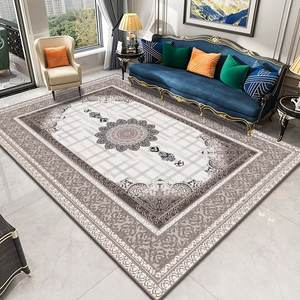 Настраиваемый полосатый полиэстеровый ковер машинный персидский ковер для домашнего моющегося декоративного покрытия пола для гостиной - Product Image 5