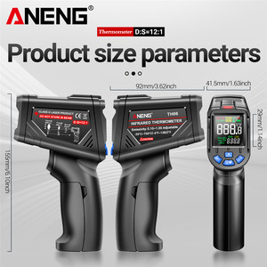 ANENG TH06 <strong>Infrared</strong> Laser Industrial <strong>Thermometer</strong> High/<strong>Low</strong> <strong>Temperature</strong> Gun With Va Color Reverse Screen Industrial Tool - Product Image 5