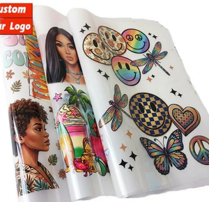 Autocollants DTF personnalisés Cool Urban Cat & Neon Bear pour transfert thermique sur film PET pour T-shirts Streetwear – Transferts DTF - Product Image 2