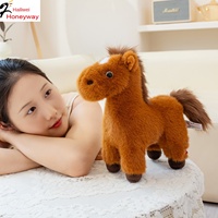 Peluche Cheval de Simulation Rembourrée en Coton PP pour Poupée Poney pour Filles, Anti-Stress, Cadeau d'Anniversaire