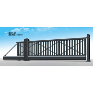 Porte coulissante automatique sans rail en aluminium pour usine et villa - Product Image 1