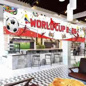 Décorations de trophées de football avec drapeaux de pays 2026, toile de fond pliable pour usage intérieur/extérieur, fêtes à domicile, jardins - Product Image 3