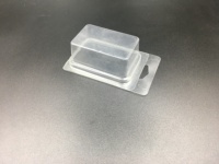 Coque transparente en plastique PVC de 1 oz pour herbes aromatiques avec crochet, format blister de 1 gramme, qualité alimentaire