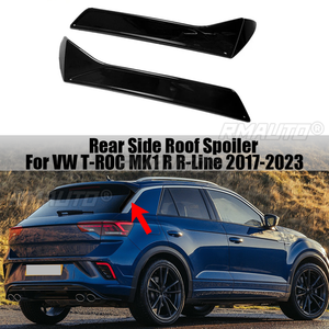 Alerón Lateral Trasero Negro para Ventana Trasera, Canards, Splitter para Volkswagen VW T-ROC SUV A11 MK1 R R-Line TSI TDI 2017-2023 - Product Image 1