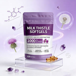 Gélules de chardon-Marie 200 mg de silymarine flavonoïdes, formule équilibrée optimale favorisant la détoxification et le métabolisme de l'alcool - Product Image 1