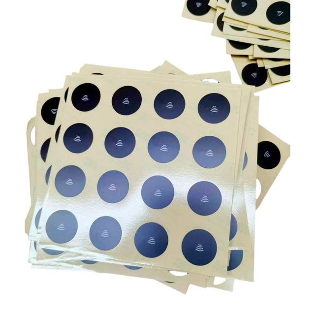 4X4 Customized Smart Tag Sticker NFC Chip Sticker 215 Wet Inlay Personalized NFC Anti-counterfeiting Label in Sheet