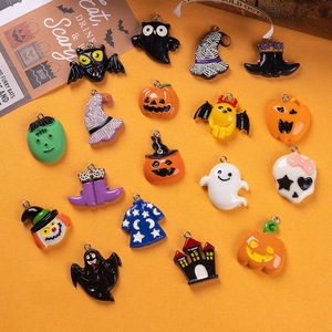 El Festival de Halloween comienza con momias fantasmas encanto de resina para fundas de teléfono basura DIY pinza de pelo zapato flores accesorios Decoración - Product Image 2