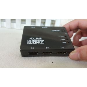 สวิตช์ HDMI 3 พอร์ต 1080P ตัวเลือกวิดีโอ 3 เข้า 1 ออกสำหรับคอมพิวเตอร์จอภาพ - Product Image 1