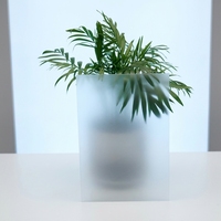 Panneau diffuseur de lumière en polycarbonate texturé givré pour boîte lumineuse publicitaire LED