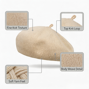 Béret britannique vintage pour femme, tricoté, décontracté, respirant, pour le printemps et l'été, pêche, sports <span class=keywords><strong>de</strong></span> plein air, usage quotidien, fête, voyage - Product Image 2