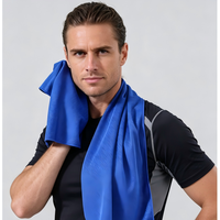 Serviette rafraîchissante instantanée en microfibre polyester, protection solaire avec mousqueton et pochette en silicone, serviette rafraîchissante pour le sport