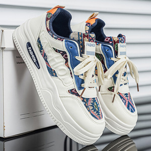 Zapatillas Casuales con Plataforma para Hombre, Primavera 2026, Diseño Floral Transpirable, Zapatos Cómodos para Caminar - Product Image 3